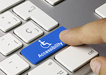 Accessibility keyboard key Finger